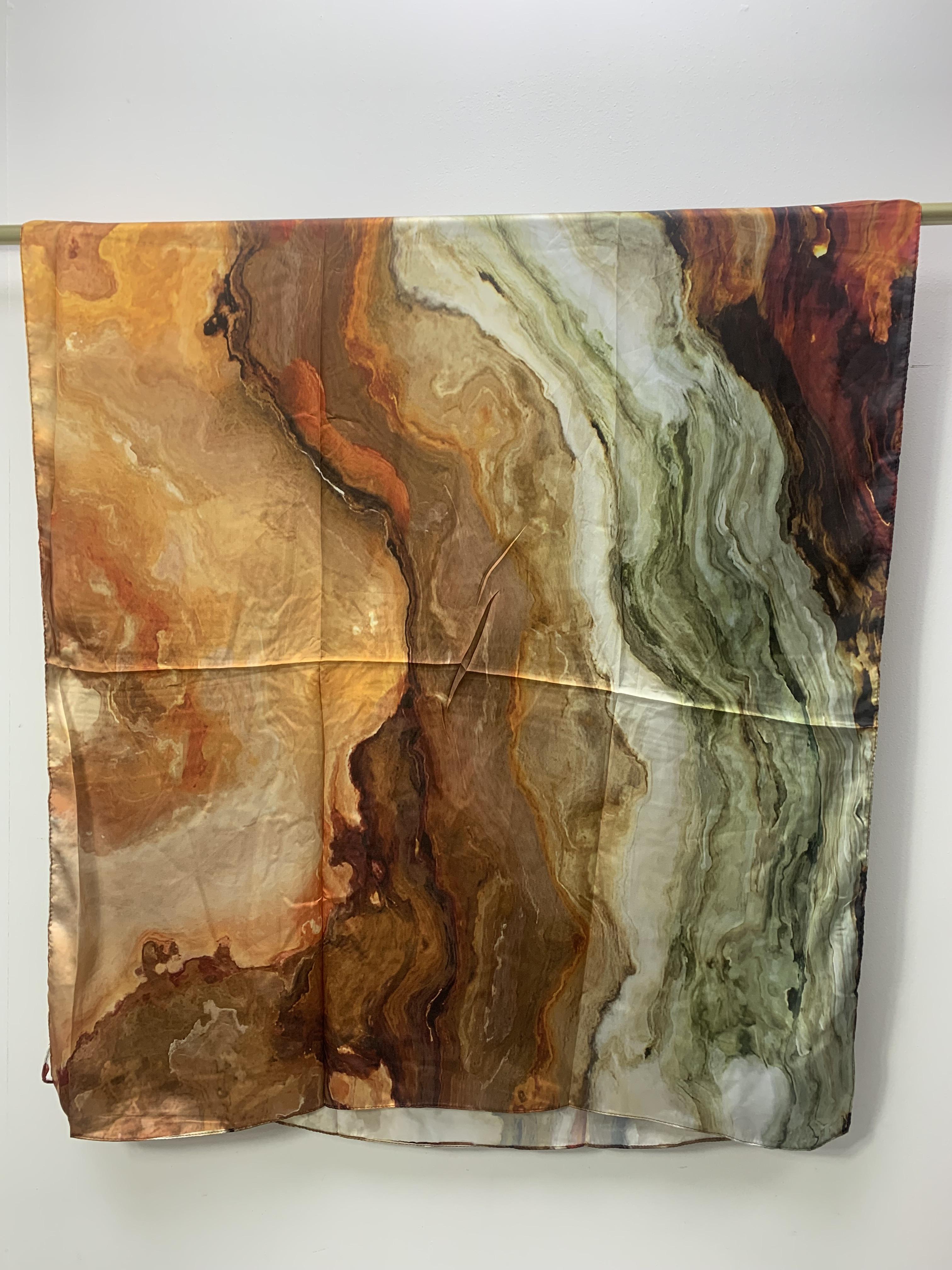 Vela style Aurora Stone Marble Hijab Silk Feeling