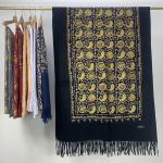 Embroidered Viscose Wool Blend Cashmere Feel Pashmina Style Ladies Shawl