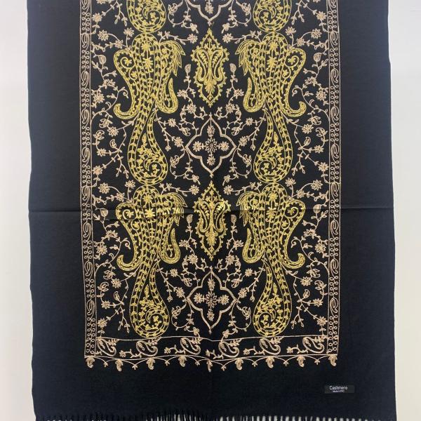 Bohemian Seasonal Floral Embroidered Outerwear, Vintage Embroidered Scarf for Spring And Autumn, Versatile Shawl, Ethnic Scarf, Large Size Shawl for Warmth